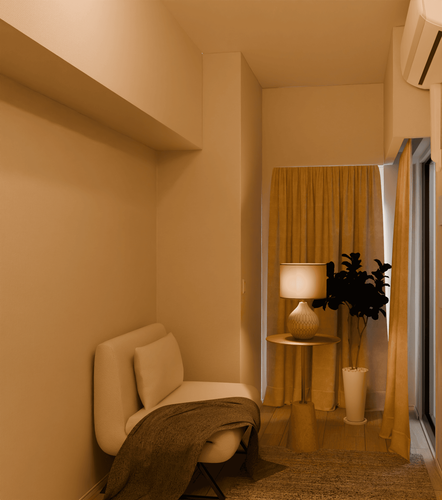 Room Interior Archviz – Day & Night Preview