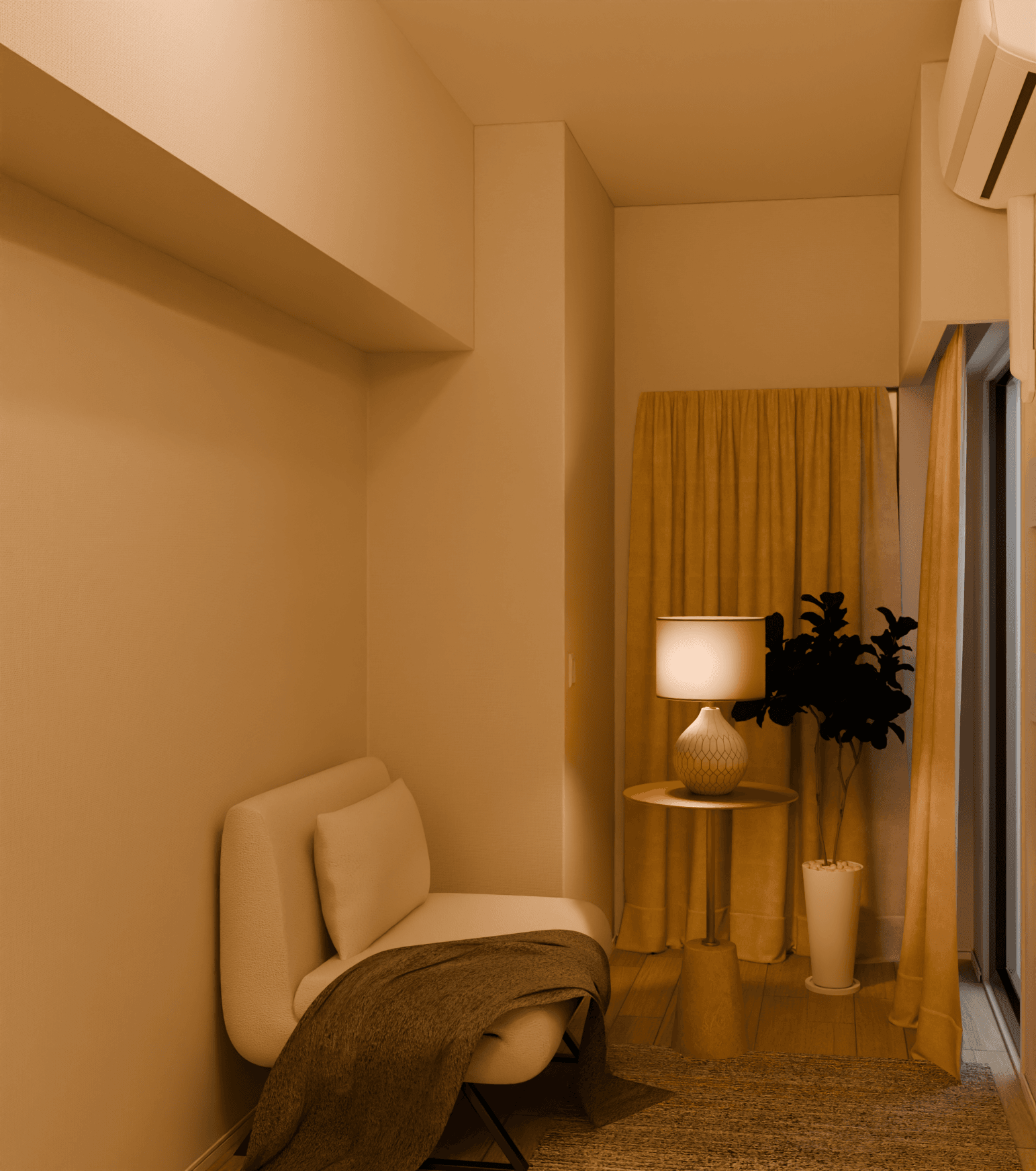 Room Interior Archviz – Day & Night Preview